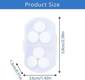 img 3 attached to Small Portable Pill Organizer - AM & PM Daily Pill Containers For Vitamins, Supplements, And Fish Oil - Mini Pill Box Ideal For Purse - White (1 PCS)