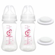 nenesupply 9oz wide mouth feeding and storage bottle compatible with spectra s2, s1, and 9 plus pumps - includes nipple, sealing disc, and compatible with spectra s2 accessories and pump parts логотип
