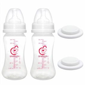 img 4 attached to Nenesupply 9Oz Wide Mouth Feeding And Storage Bottle Compatible With Spectra S2, S1, And 9 Plus Pumps - Includes Nipple, Sealing Disc, And Compatible With Spectra S2 Accessories And Pump Parts