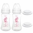 nenesupply 9oz wide mouth feeding and storage bottle compatible with spectra s2, s1, and 9 plus pumps - includes nipple, sealing disc, and compatible with spectra s2 accessories and pump parts logo