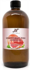 img 1 attached to 16 Oz Velona Grapefruit Pink Essential Oil - Pure Therapeutic Grade For Aromatherapy Diffusers