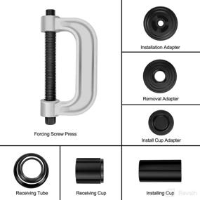 img 3 attached to 🔧 AURELIO TECH 10PCs Ball Joint Press Kit & U Joint Removal Tool with 4x4 Adapters, Ideal for a Wide Range of 2WD and 4WD Cars and Light Trucks