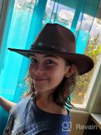 img 1 attached to Stylish Wide Brim Cowboy & Cowgirl Hat For Women By Lisianthus review by Todd Nordine