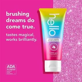 img 3 attached to Hello Sparkling Unicorn Fluoride Toothpaste