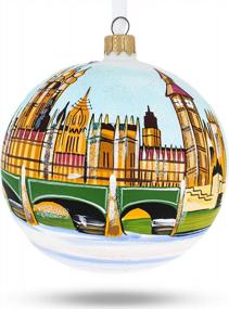 img 2 attached to Big Ben London Great Britain Christmas Ornament Glass Ball 4 Inches 3.25 Inches