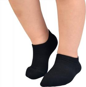 img 1 attached to 6 пар носков JORMATT для маленьких девочек и мальчиков, хлопковые нескользящие носки с низким вырезом и ручками