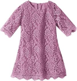 img 3 attached to Flower Girl Dress Sleeve 6 7Year Girls' Clothing ~ Dresses