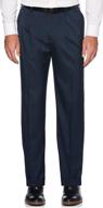 мужские эластичные классические брюки с перекрестной штриховкой от savane со складками логотип