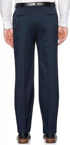 img 1 attached to Stretchy Crosshatch Dress Pants For Men By Savane With Pleats