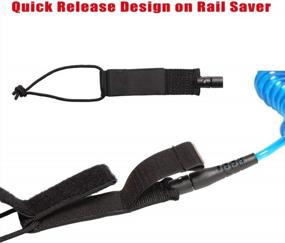 img 1 attached to Ultimate Protection And Comfort: OCEANBROAD Coiled Leash For Paddle Board Surfboard SUP