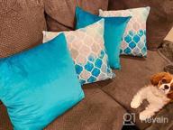 img 1 attached to 2 Pack 18X18In Deconovo Velvet Throw Pillow Covers For Home Sofa - Lilac review by Owen Houser