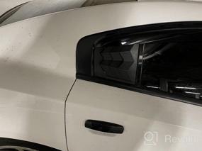img 6 attached to 3 шт. матовые черные жалюзи на задние и боковые окна для Dodge Charger 2011-2021 ABS солнцезащитный козырек на лобовое стекло