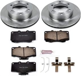 img 1 attached to Power Stop KOE1233 Autospecialty Front Brake Kit - OE Replacement Rotors & Ceramic Pads