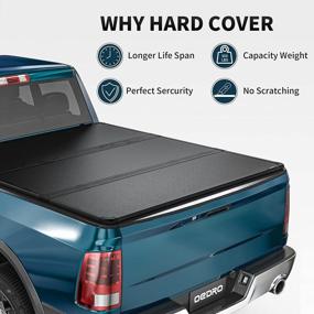 img 2 attached to OEdRo Durable Tri-Fold Tonneau Truck Bed Cover For 2009-2023 Dodge Ram 1500 (Classic & New), 5.6 Ft Bed Without RamBox - Boost Your SEO Ranking!