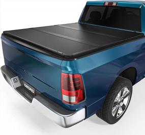 img 4 attached to OEdRo Durable Tri-Fold Tonneau Truck Bed Cover For 2009-2023 Dodge Ram 1500 (Classic & New), 5.6 Ft Bed Without RamBox - Boost Your SEO Ranking!