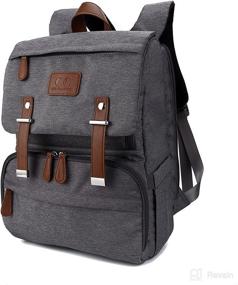 img 4 attached to 🎒 Citi Collective Nomad Grey Diaper Bag Backpack: Premium Vegan Leather with Insulated Pockets and Stroller Clips - Compact and Spacious Design