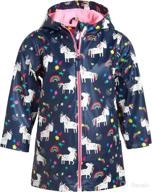 🧥 pink platinum baby girls' rain jacket - cute & waterproof windbreaker raincoat (toddler/girl) logo