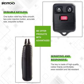 img 1 attached to 🔑 SCITOO Keyless Entry Remote Control Key Fob for Lincoln, Ranger, Mazda, and Mercury Series - FCC WTWB1U212 CWTWB1U331 GQ43VT11T