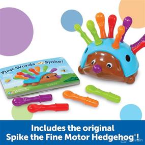 img 1 attached to 🦔 Spike The Fine Motor Hedgehog: First Words Learning Resources Set - Top Toddler Toys, Fun for Fine Motor Skills, Preschool Activities, Toddler Activity, 15 Pieces, Ages 18 Months+