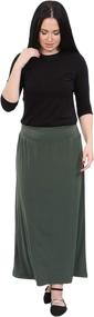 img 1 attached to Kosher Casual Womens Wrinkle Dressy Women's Clothing - Skirts
