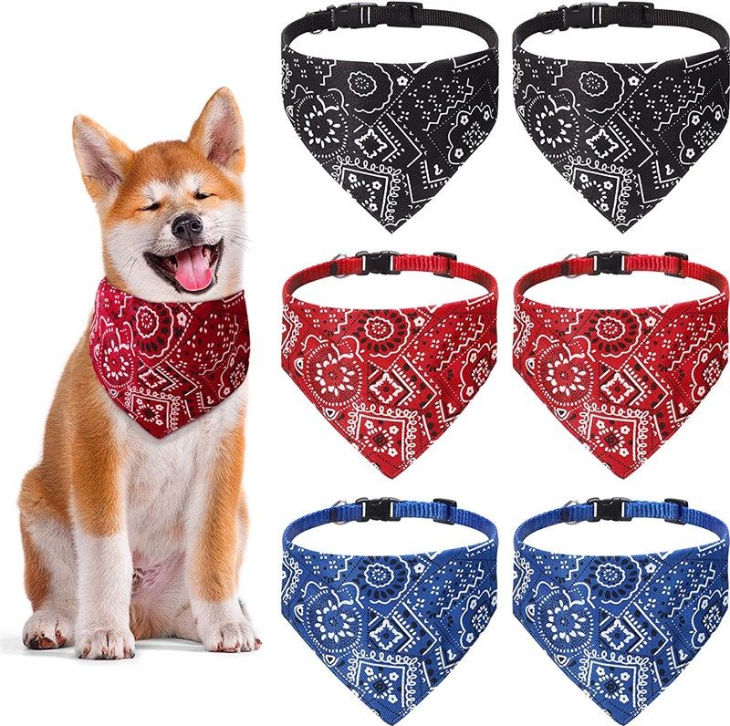 Bandana Adjustable Triangle Birthday Collars Dogs Training & Behavior