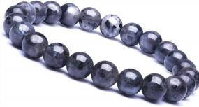 img 1 attached to CANDYFANCY 8Mm Natural Beads Stretch Bracelets Women Men Spiritual Beaded Bracelets