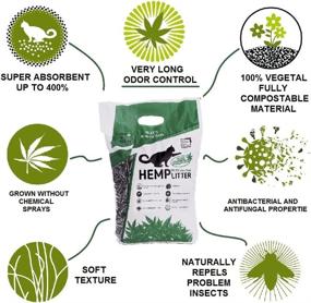 img 2 attached to 🐾 Hemp Cat Litter Bulk – Premium Natural Cat Litter Pellets, Advanced Dust-Free Cat Litter, Safe for Pets & Humans, Biodegradable Multi Cat Litter, Quick Odor Absorption, Vol 10lb