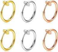 non piercing fake septum nose ring hoop clip on earrings - modrsa jewelry logo