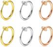 non piercing fake septum nose ring hoop clip on earrings - modrsa jewelry logo