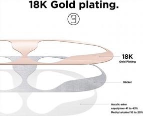 img 1 attached to Experience Ultimate AirPods Protection With Elago Dust Guard: Rose Gold Metal Cover For Wireless Charging Case [US Patent Registered]