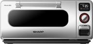 sharp zssc0586ds, superheated steam countertop oven, stainless steel logo