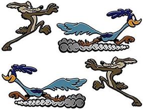 img 1 attached to 5 Inch Sticker Decal Die Cut Graphic Set of Coyote and Road Runner - Car & Laptop Sticker Pair