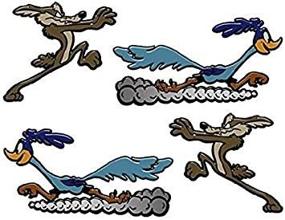 img 2 attached to 5 Inch Sticker Decal Die Cut Graphic Set of Coyote and Road Runner - Car & Laptop Sticker Pair