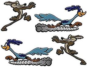 img 3 attached to 5 Inch Sticker Decal Die Cut Graphic Set of Coyote and Road Runner - Car & Laptop Sticker Pair