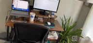 картинка 1 прикреплена к отзыву Компактный и функциональный: Компьютерный стол GreenForest Walnut с подставкой для монитора и полками для хранения для небольших помещений от Shaun Stapp