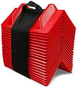 img 3 attached to 🚚 Vee Board Carry-on Pack of 20 Red VBoards: Cargo Load Corner Edge Protector and Tie-Down Strap Guard Bumper Cushion, 11"x4"x4", by DC Cargo Mall