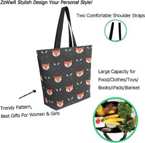 img 3 attached to 👜 Canvas Shoulder Handle Women's Handbags & Wallets for Totes by ZzWwR