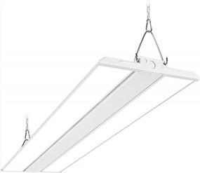 img 4 attached to Hykolity 4FT LED Linear High Bay Shop Light, 300W LED Shop Light, 37500Lm 125LM/W, 100-277V, 0-10V Dim, 5000K Daylight Linear Hanging Light For Warehouse Workshops, UL Listed, 5 Years Warranty