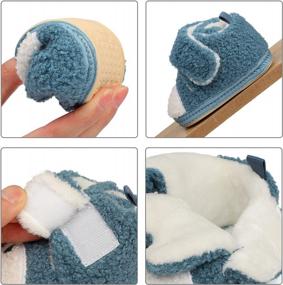 img 1 attached to ESTAMICO Non-Slip Fleece Cozy Boots - Perfect Winter Socks For Newborn Baby Boys & Girls!