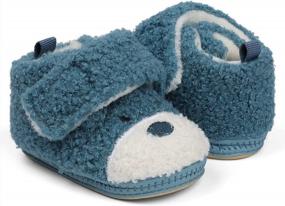 img 2 attached to ESTAMICO Non-Slip Fleece Cozy Boots - Perfect Winter Socks For Newborn Baby Boys & Girls!