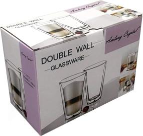 img 1 attached to Enjoy Your Favorite Beverages In Style With Amlong Crystal Double Wall Glass Tumbler - Set Of 2 (14 Oz)