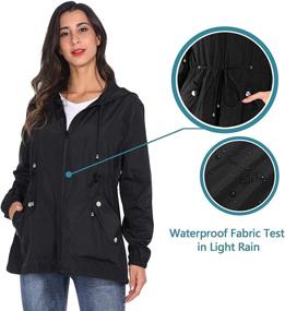 img 2 attached to 🧥 JTANIB Lightweight Waterproof Windbreaker: Stylish Women's Clothing in Coats, Jackets & Vests