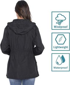 img 3 attached to 🧥 JTANIB Lightweight Waterproof Windbreaker: Stylish Women's Clothing in Coats, Jackets & Vests