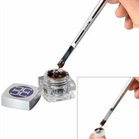 img 3 attached to 5 шт одноразовая ручка для микроблейдинга со стерильными лезвиями - CHUSE M66 12 наклонных (серебро)