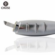 5pcs disposable microblading pen with sterile blades - chuse m66 12 sloped (silver) logo