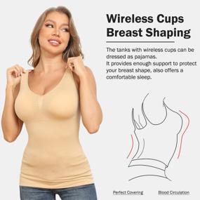 img 2 attached to Women'S Shapewear Tank Top With Built-In Bra And Tummy Control For Slimming & Shaping