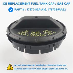 img 3 attached to 🚗 Premium Gas Cap Replacement for Honda Vehicles - Fits Civic, CRV, Element, S2000 & More (Replaces 17670-S5A-A32)