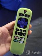 img 1 attached to Glow-In-The-Dark Roku Remote Cover With Lanyard - Compatible With Roku Voice Remote And Player Remote - Anti-Slip Cover For Enhanced Grip - Available In Green And Blue review by Hector Sosa