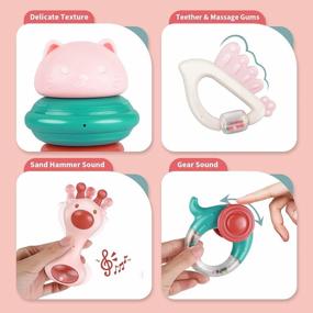 img 2 attached to Набор игрушек-погремушек из 8 шт. - идеальный подарок для новорожденных девочек 3-12 месяцев!