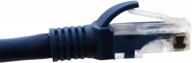 high-speed qian rj45 cat-6 ethernet patch cable - 6.5ft blue - category 6 logo